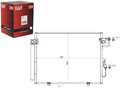 CONDENSADOR CONDENSADOR DE ACONDICIONADOR PAJERO IV 99- HART  