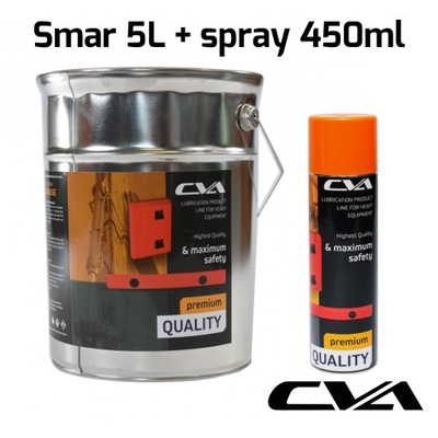 SMAR DO SLIZGOW WIADERKO 5L + SPRAY 450ML NEGRO  