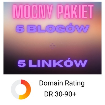 Mocny pakiet linków z autorytetem DR30-90 Promocja