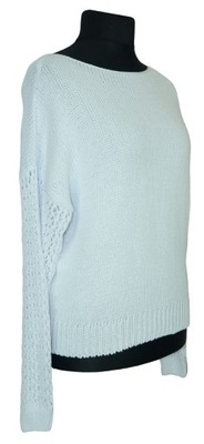 POLSKASZAFA Sweter Ażurowe Serce ANCORA XL