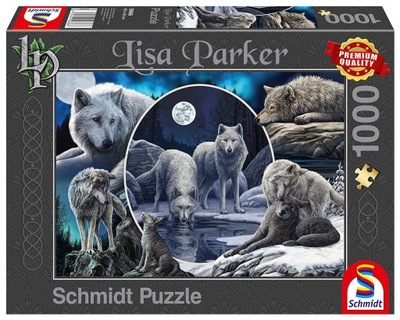 Schmidt PQ Puzzle 1000 LISA PARKER Wspaniałe wilki