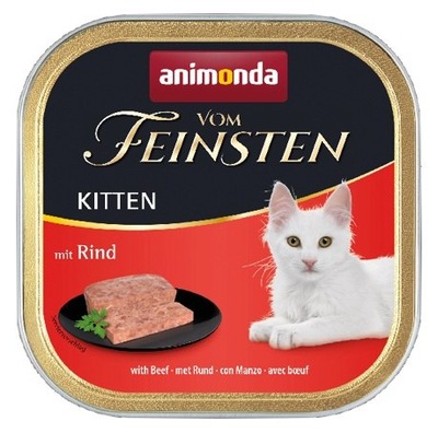 Animonda vom Feinsten Cat Kitten z Wołowiną tacka