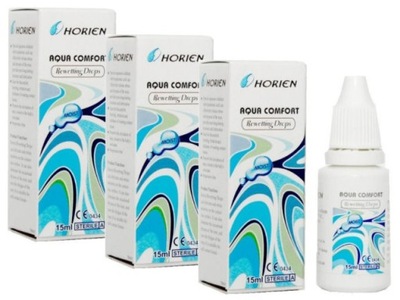 3 x KROPLE DO OCZU Horien Aqua Comfort 15ml