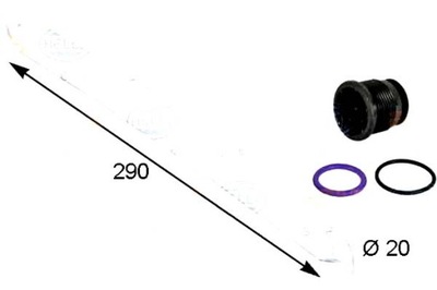 Hella осушувач кондиціонера 5q0298403a 351193281 фото №1