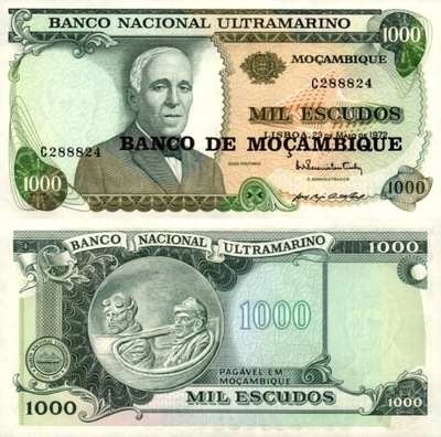 # MOZAMBIK - 1000 ESCUDOS - 1972 - P-119 - UNC