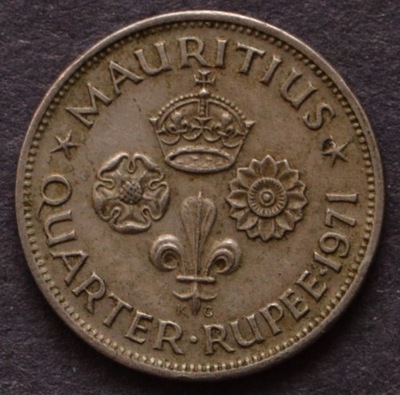 Mauritius - 1/4 rupee 1971