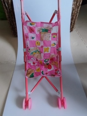 Wózek dla lalek różowy - powystawowy