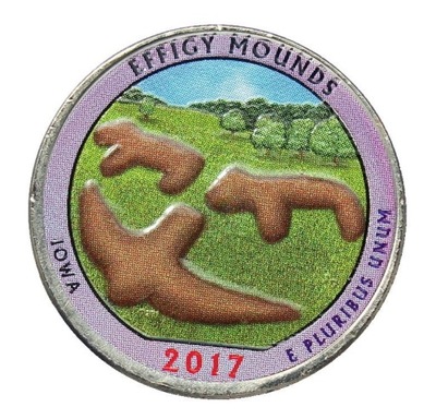 25 cent (2017) - Effigy Mounds KOLOR - Mennica San Francisco