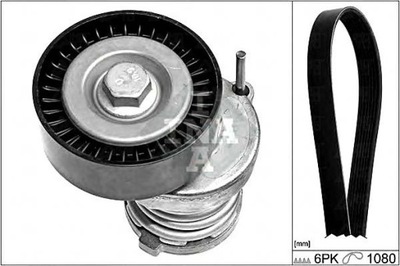 Ina ремінь клиновий комплект audi a2 1.6 fsi 8z0 фото №1