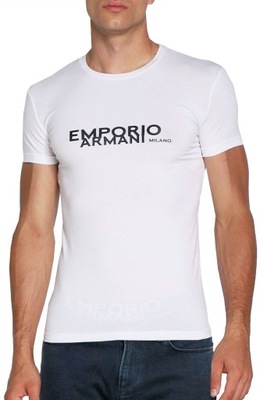EMPORIO ARMANI UNDERWEAR T-shirt męski biały r M