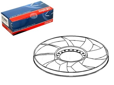 RUEDA DE VENTILADOR AUDI 100 2.3 E (4A. C4)  