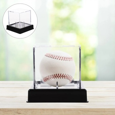 Plastikowa gablota z piłką sportową Przezroczysta piłka baseballowa