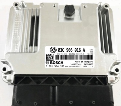 КОМПЬЮТЕР ECU VW GOLF VI 1.4 03C906016A 0261S04391