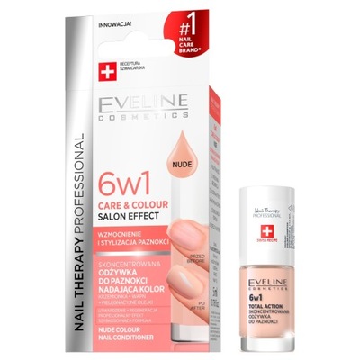 Eveline Cosmetics Nail Therapy Professional 6w1 Care Colour skoncentrowana