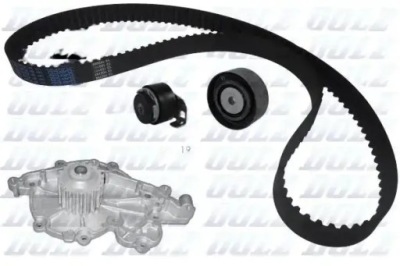 Набір розподільного валу + насос водяна kd019 dolz renault фото №1