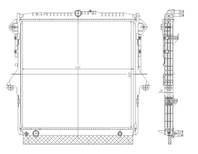 NRF 560001 CHLODNICA, SISTEMA AUŠINIMO VARIKLIO 