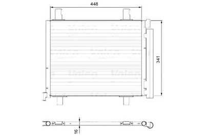 VALEO CONDENSADOR CONDENSADOR DE ACONDICIONADOR VALEO 814168 SKODA CITIGO  