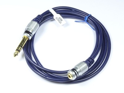 Kabel JACK 6.3 stereo wtyk - 3.5 stereo gniazdo MK69 Vitalco 3m