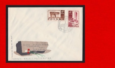 1671-1672 FDC k1 1967 Pomniki w5