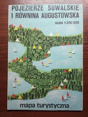 Pojezierze Suwalskie i Równina August. mapa 1986