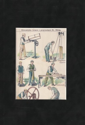 Gimnastyka z przyrządami - ok. 1900 - passe-partout