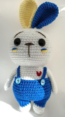 Crochet Bunny, Kroliczek na szydelku, Wielkanocny Krolik