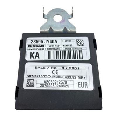 Модуль keyless renault koleos i 28595jy40a фото №1