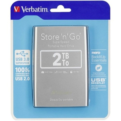 Zewnętrzny Dysk Twardy Verbatim Store 'n' Go 2 TB SSD