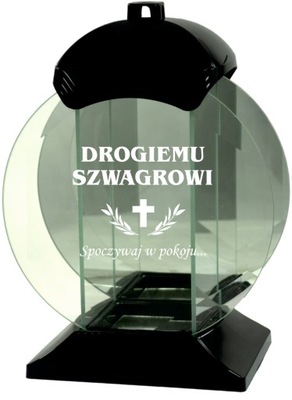 ZNICZ SZKLANY grawer DROGIEMU SZWAGROWI