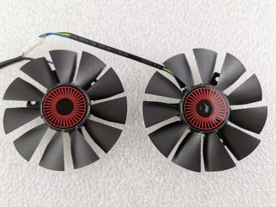 2 x Wentylator ASUS STRIX GTX 750TI 960 1050 1060