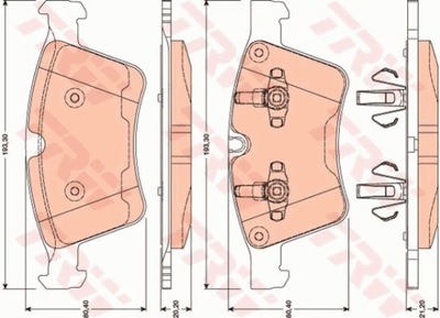 ZAPATAS DE FRENADO MERCEDES GL-KLASA X164 06-  