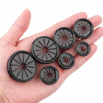 10pcs Plastic Plastic Cable Hole Cover PC Computer 