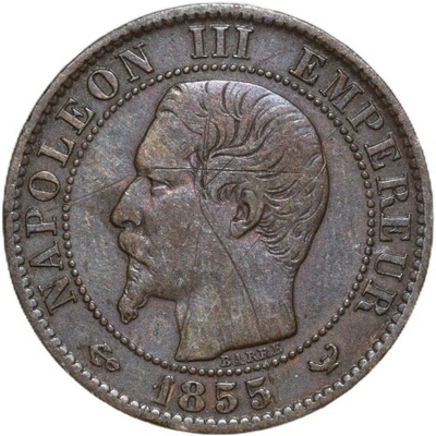 Francja 5 centymów 1855 W