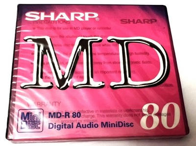 MiniDisc mini disc Sharp MD-R 80 NOS