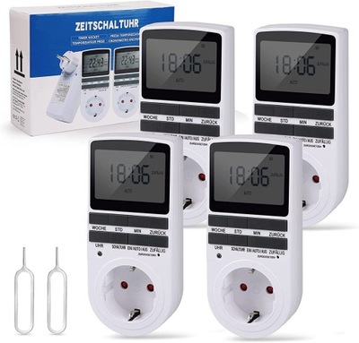 HAPPYGOO TM02 Programator czasowy 4 sztuki OUTLET