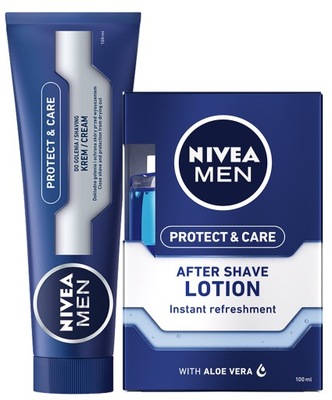 Krem do golenia i woda po goleniu NIVEA MEN Protect &Care