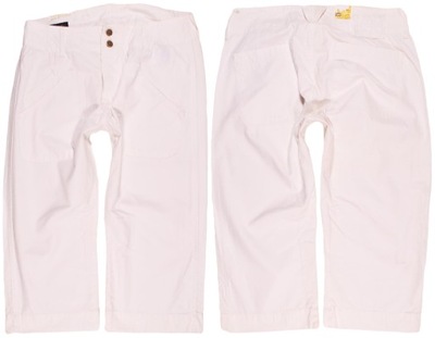 LEE spodenki WHITE regular jeans WORKER BERMUDA W32