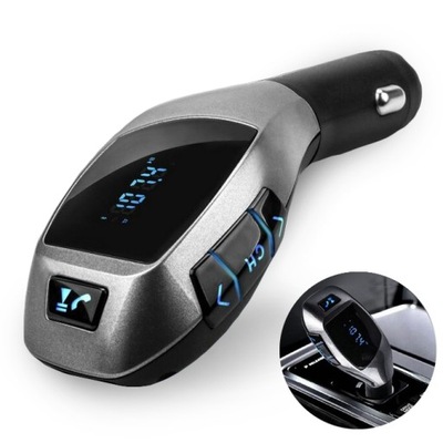 ТРАНСМИТЕР X5 BLUETOOTH FM ЗАРЯДНОЕ УСТРОЙСТВО 2XUSB LCD MP3 фото