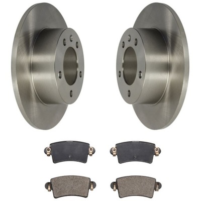 Гальмівні диски + гальмівні колодки задня renault master ii opel movano фото №1