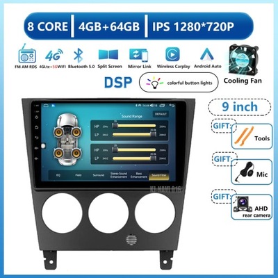 NAVEGACIÓN GPS ANDROID 13 CARPLAY PARA SUBARU IMPREZA GD GG 2002-2007  