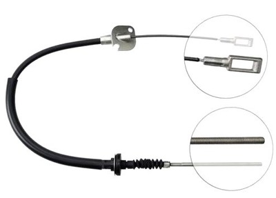 CABLE CONJUNTO DE EMBRAGUE FIAT SEICENTO 1.1 600 98-10 40 KW  