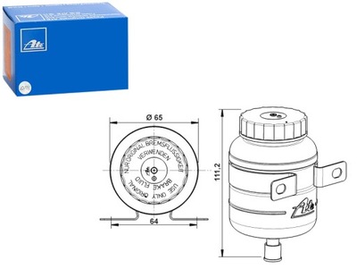 ATE VASO DE LÍQUIDO DE FRENADO MERCEDES T2 L 2.0-3.8D 01.68-12.88  