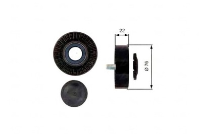 Gates t36389 ролик направляющая / направляющая, ремень клиновой зубчатый фото №1