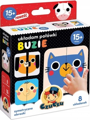 MOJE PIERWSZE PUZZLE UKŁADAM POŁÓWKI BUZIE CZU CZU