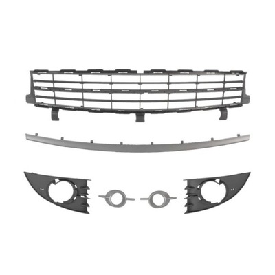 Решітка радіатора w бампері ліва+ права+ середня renault scenic, 08.2006- фото №1