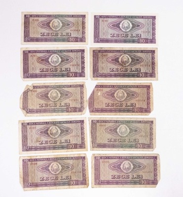 RUMUNIA - ZESTAW BANKNOTÓW 1966 (NR 2)