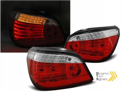 FAROS DIODOWE BMW E60 03-07 RED WHITE DIODO LUMINOSO LED SEQ  