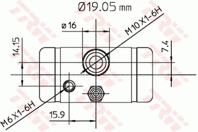 CILINDRO DE FRENADO DB W168 97-04 LE/PR  