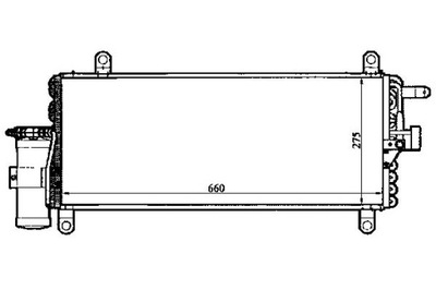 NISSENS CONDENSADOR DE ACONDICIONADOR FIAT PUNTO 60 1.2 (  