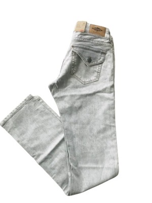 SKD0079 Damskie spodnie jeansowe 28/32 szare